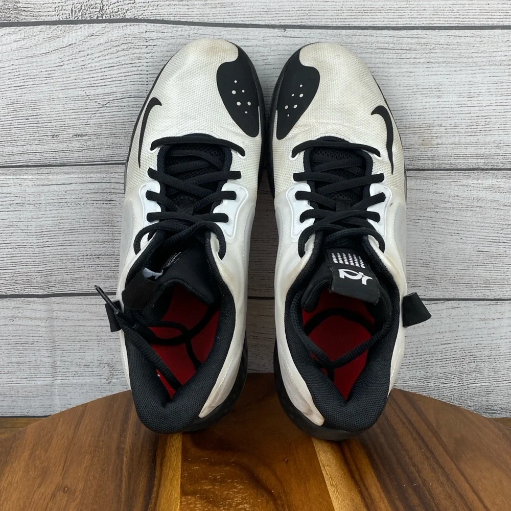 Nike KD Trey 5 VII White Bright Crimson Black Basketball Shoe AT1200-100 Men 9.5